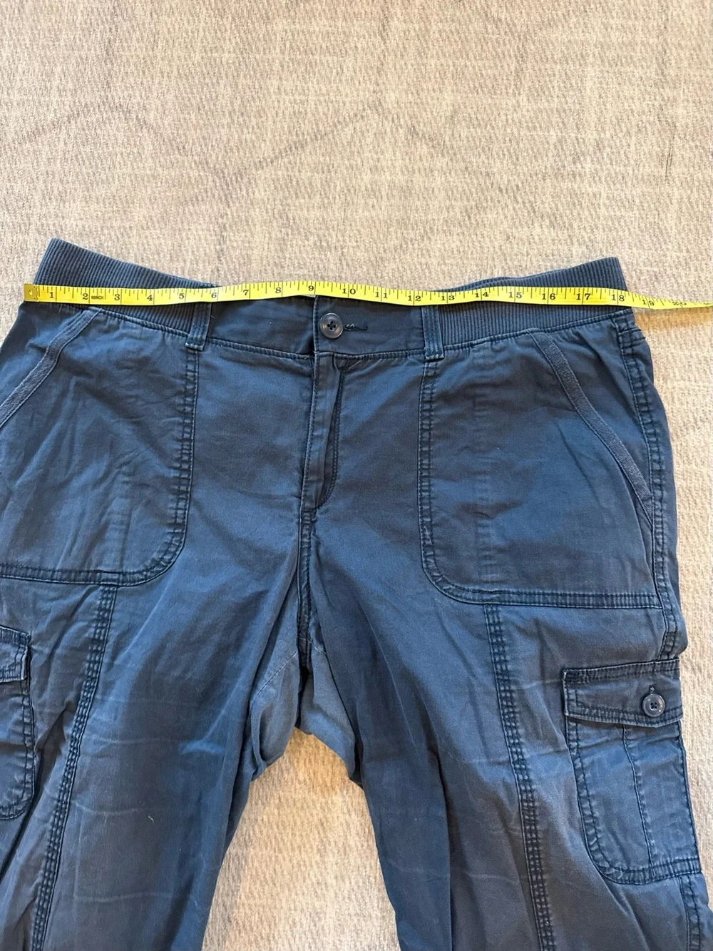 Sonoma Goods for Life Cargo Capri Pants Navy Blue Size 14 Utility